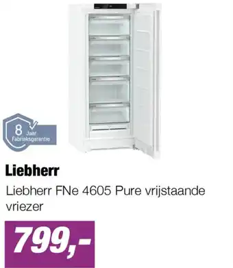 EP Liebherr FNe 4605 Pure vrijstaande vriezer aanbieding