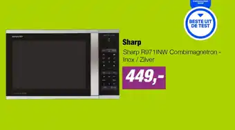 EP Sharp R971INW Combimagnetron - Inox / Zilver aanbieding