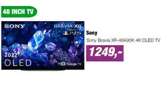 EP Sony Bravia XR-48A90K 4K OLED TV aanbieding