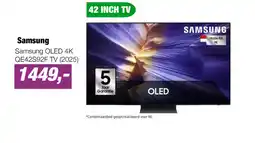 EP Samsung OLED 4K QE42S92F TV (2025) aanbieding