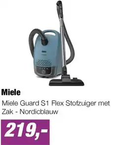 EP Miele Guard S1 Flex Stofzuiger met Zak Nordicblauw aanbieding