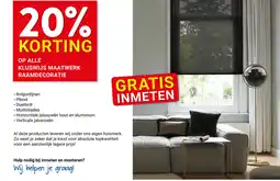 Kluswijs Op alle kluswijs maatwerk raamdecoratie aanbieding