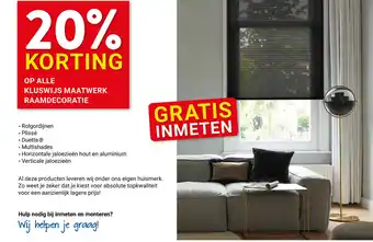 Kluswijs Op alle kluswijs maatwerk raamdecoratie aanbieding