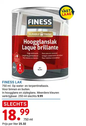 Kluswijs Finess lak aanbieding