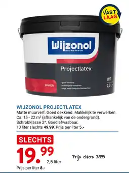 Kluswijs Wijzonol projectlatex aanbieding