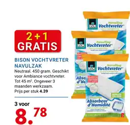 Kluswijs Bison vochtvreter navulzak aanbieding