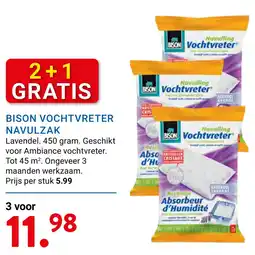 Kluswijs Bison vochtvreter navulzak aanbieding