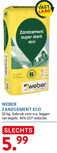Kluswijs Weber zandcement eco aanbieding