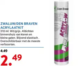Kluswijs Zwaluw/den braven acrylaatkit aanbieding
