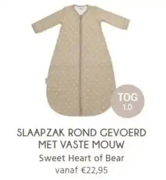Babypark Slaapzak rond gevoerd met vaste mouw aanbieding