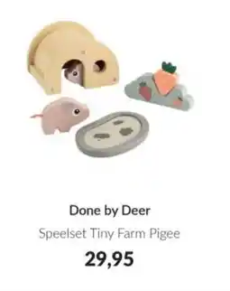 Babypark Done by Deer Speelset Tiny Farm Pigee. aanbieding