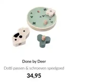 Babypark Done by Deer Dotti passen & schroeven speelgoed aanbieding