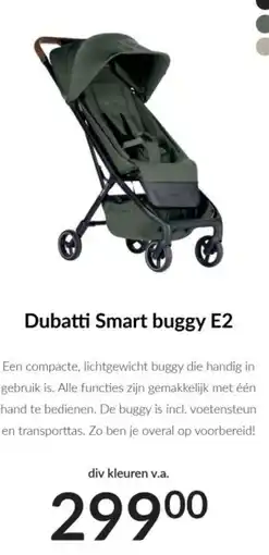 Babypark Dubatti Smart buggy E2 aanbieding