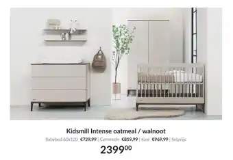 Babypark Kidsmill Intense oatmeal / walnoot set aanbieding