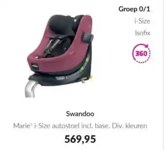 Babypark Swandoo Marie³ i-Size autostoel aanbieding