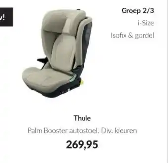 Babypark Thule Palm Booster autostoel aanbieding