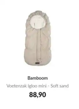 Babypark Bamboom Voetenzak Igloo mini Soft sand aanbieding