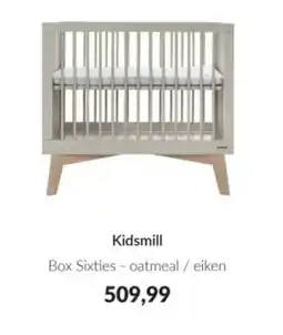 Babypark Kidsmill Box Sixties oatmeal / eiken aanbieding