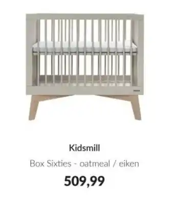 Babypark Kidsmill Box Sixties oatmeal / eiken aanbieding