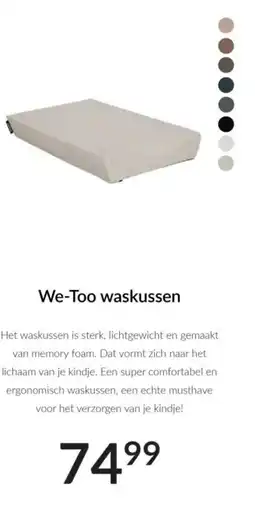 Babypark We-Too waskussen aanbieding
