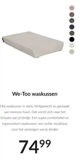 Babypark We-Too waskussen aanbieding