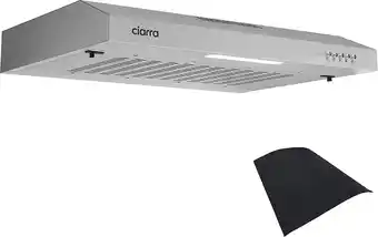 Bol.com CIARRA CBCS6903 - 60cm Onderbouw afzuigkap RVS – inclusief koolstoffilter - 220m3 aanbieding