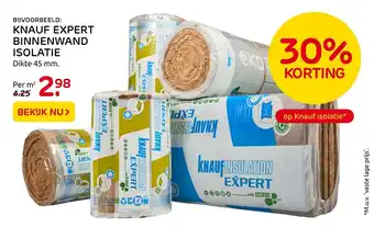 Praxis Knauf expert binnenwandisolatie dikte 45mm aanbieding