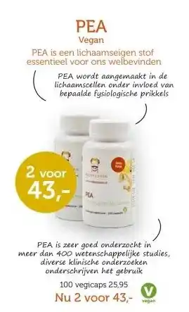 De Rode Pilaren PEA Vegan aanbieding