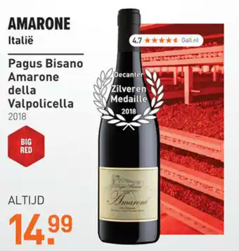 Gall & Gall Amarone Italie aanbieding