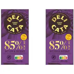 Albert Heijn Delicata Reep puur 85% cacao 2-pack aanbieding