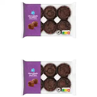 Albert Heijn AH Chocolade muffins met crumble 2-pack aanbieding
