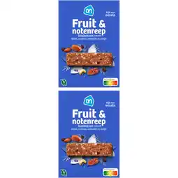 Albert Heijn AH Fruit en notenreep bosbessen 2-pack aanbieding