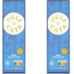 Albert Heijn Delicata Reep melk chocolade 2-pack aanbieding