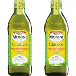 Albert Heijn Monini Classico extra vierge olijfolie 2-pack aanbieding