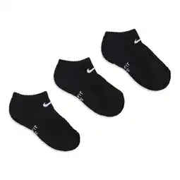 Foot Locker Nike Kids No Show 3 Pack Sokken Unisex - Zwart - Maat 27 - 35 - Katoen aanbieding
