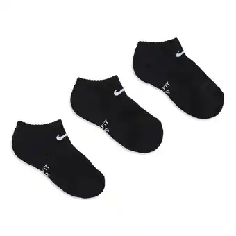 Foot Locker Nike Kids No Show 3 Pack Sokken Unisex - Zwart - Maat 27 - 35 - Katoen aanbieding