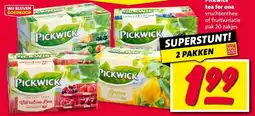 Nettorama Pickwick tea for one vruchtenthee aanbieding
