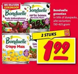 Nettorama Bonduelle groenten aanbieding