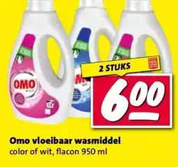 Nettorama Omo vloeibaar wasmiddel color of wit, aanbieding