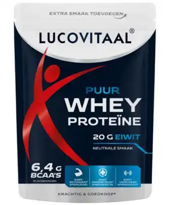De Online Drogist Lucovitaal Puur Whey Proteïne Poeder aanbieding