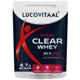 De Online Drogist Lucovitaal Clear Whey Puur Poeder aanbieding