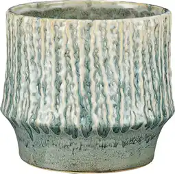 Intratuin Mica Decorations bloempot Lanny blauw D 18 H 16 cm aanbieding