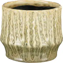 Intratuin Mica Decorations bloempot Lanny groen D 13 H 11 cm aanbieding