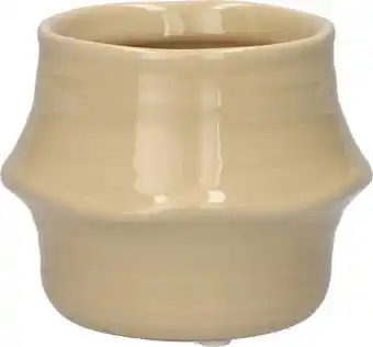 Intratuin Duif bloempot Valino beige D 9 H 7,2 cm aanbieding