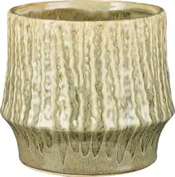 Intratuin Mica Decorations bloempot Lanny groen D 18 H 16 cm aanbieding