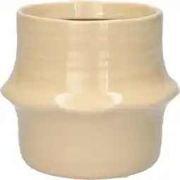 Intratuin Duif bloempot Valino beige D 13 H 11,1 cm aanbieding