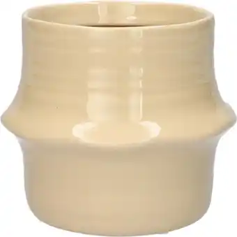 Intratuin Duif bloempot Valino beige D 13 H 11,1 cm aanbieding