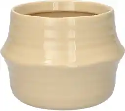 Intratuin Duif bloempot Valino beige D 14,3 H 10,6 cm aanbieding