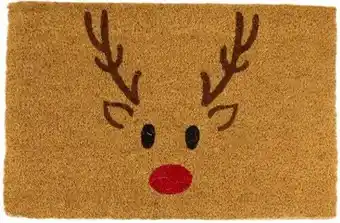Intratuin Dijk Natural kokosmat rendier bruin 58 x 38 cm aanbieding