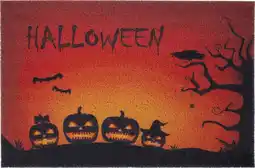 Intratuin Intratuin deurmat halloween zwart / oranje 60 x 40 cm aanbieding